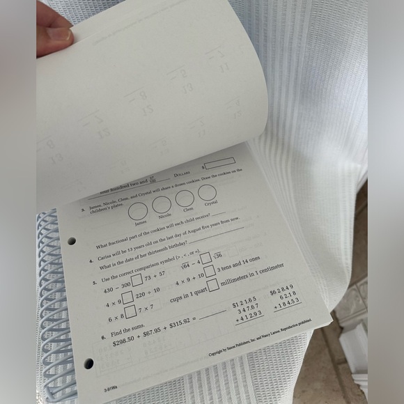 Saxon Math 3 Teachers Edition & Student Workbook Part 2 ( Like NEW Condition) - Picture 6 of 10